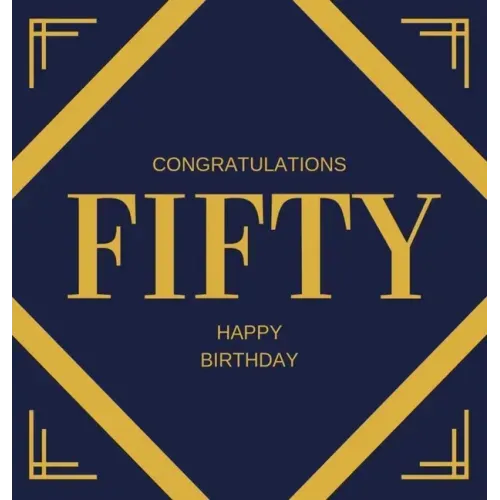 Happy 50th Birthday Guest Book (Hardcover): Happy 50th Birthday Guest book, party and birthday celebrations decor, memory book, fifty birthday, happy