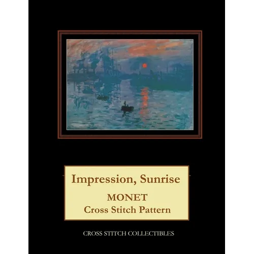 Impression, Sunrise: Monet cross stitch pattern