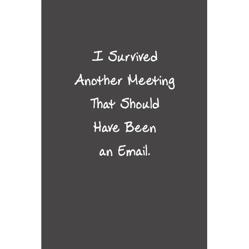 I Survived Another Meeting That Should Have Been An Email: Funny Office Gifts For Coworker