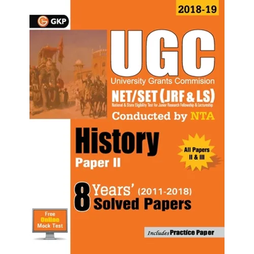 UGC NET/SET (JRF & LS) Paper II: History - 8 Years Solved Papers 2011-18