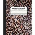 Comp Notebook: Leopard Print Pattern Wide Ruled Composition Notebook Journal for Students, College, School, Office, Work
