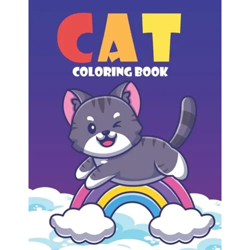 cat coloring book: 30 cat to color, cute cat and kitten coloring book