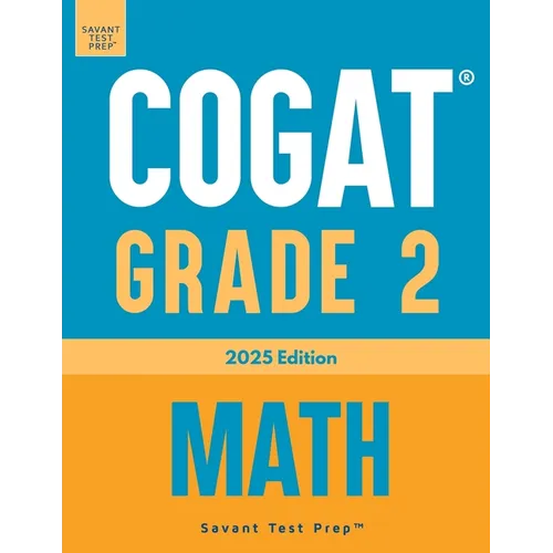 COGAT Grade 2 Math: Three Practice Tests - Level 8