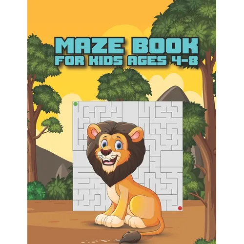 Maze Book For Kids Ages 4-8