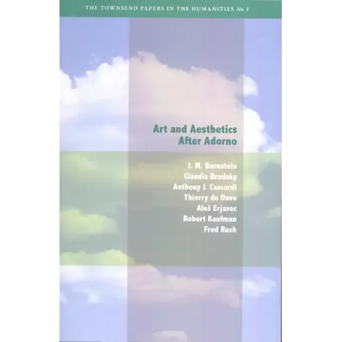 Art and Aesthetics After Adorno