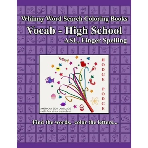 Whimsy Word Search, Vocab High School, ASL