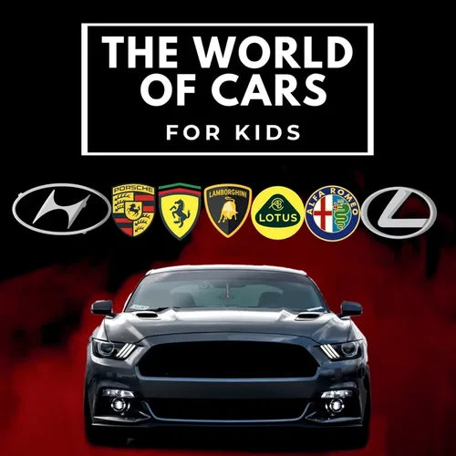 The world of cars for kids: Colorful book for children, car brands logos with nice pictures of cars from around the world, learning car brands from A