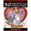 Adult Coloring Book: 30 Valentine's Day Coloring Pages