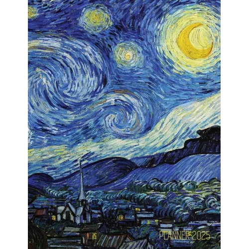 Vincent van Gogh Planner 2025: Starry Night Planner Organizer January-December (12 Months) Post-Impressionism Art