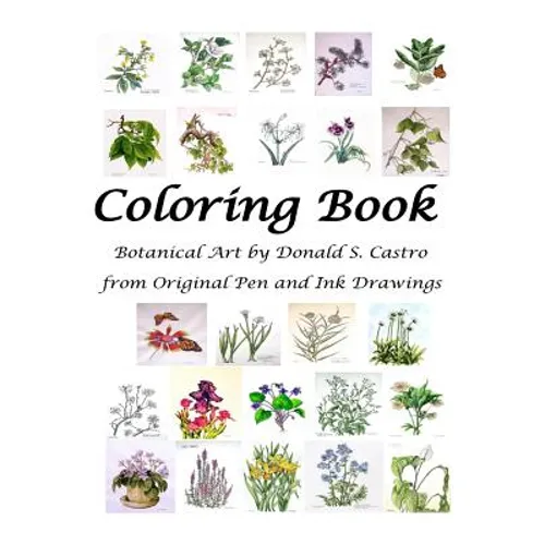 Botanical Art Coloring Book: Fine Art from Original Pen & Ink Drawings