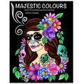 Majestic Colours Adult Colouring Book, Stress Relieving, Calavera Designs: Calavera Sugar Skulls design
