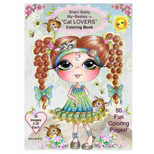 Sherri Baldy My-Besties Cat Lovers Coloring Book