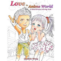 Love in Anime World - A hand-drawn coloring book