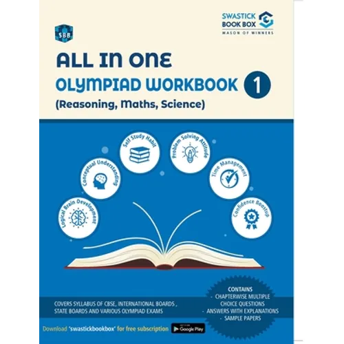 All in One Olympiad Workbook for Reasoning, Maths & Science - Class 1