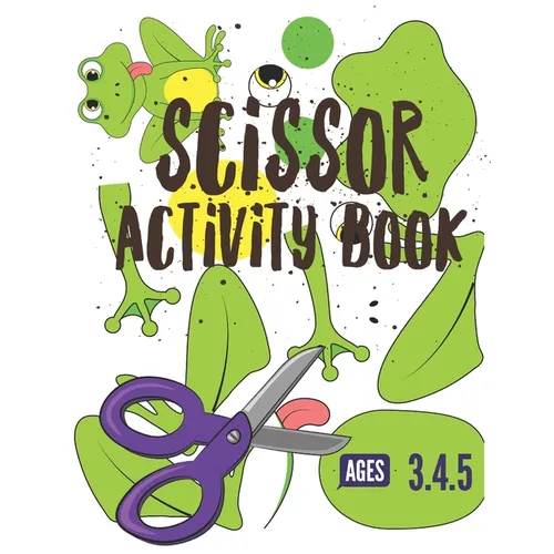 Scissor Activity Book: Cutting practice worksheets for pre k, ages 3.4.5, cut and glue activity book with 100 pages.