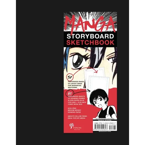 Manga Storyboard Sketchbook: A Comic Book Sketchbook with Storyboard Layout Grids, Acid-Free Medium-Weight Drawing Comic Book Paper