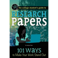 Research Papers: 101 Ways to Make Your Work Stand Out