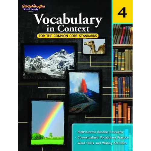Vocabulary in Context for the Common Core Standards Reproducible Grade 4