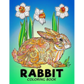 Rabbit Coloring Book: Animal Stress-relief Coloring Book For Adults and Grown-ups
