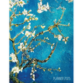 Vincent Van Gogh Planner 2025: Almond Blossom Painting Artistic Post-Impressionism Art Organizer: January-December (12 Months)