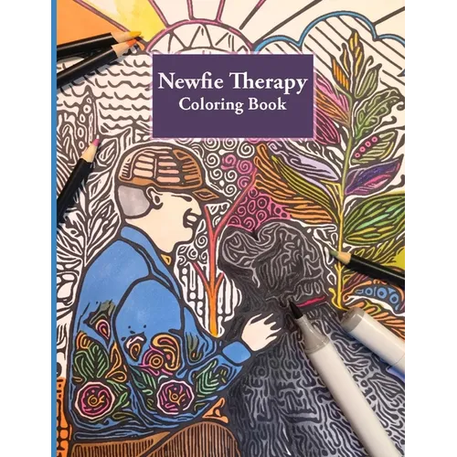 Newfie Therapy: Stress Relieving Adult Coloring Book