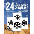 Christmas Snowflake Stencils: 24 Paper Stencils for Winter Decorations
