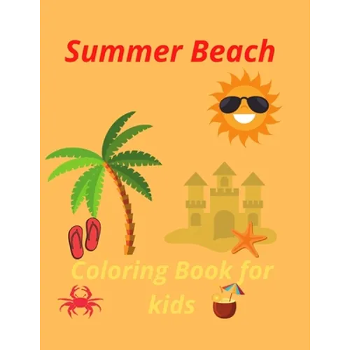 Summer Beach Coloring Book for kids