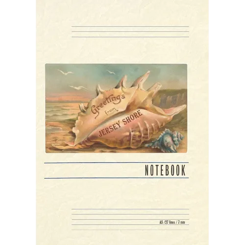 Vintage Lined Notebook Greetings from Jersey Shore, New Jersey