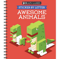 Brain Games - Sticker by Letter: Awesome Animals (Sticker Puzzles - Kids Activity Book)