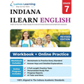 ILEARN Test Prep: Grade 7 English Language Arts Literacy (ELA) Practice Workbook and Full-length Online Assessments: Indiana Learning Evaluation Asses