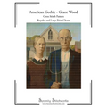 American Gothic Cross Stitch Pattern - Grant Wood: Regular and Large Print Cross Stitch Pattern