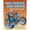 Big Bikes For Big Boys: Adult Coloring Set