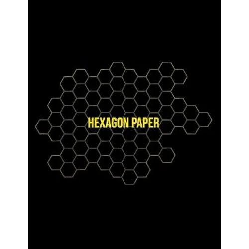 Hexagon Paper: Honeycomb Hex Paper For Organic Chemistry Drawing Gamer Map Board Video Game - Create Mosaics Tile Quilt Design - Gold