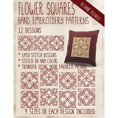 Flower Squares Hand Embroidery Patterns