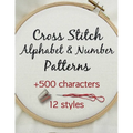 Cross Stitch Alphabet & Number Patterns