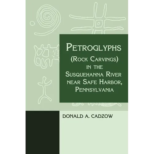 Petroglyphs (Rock Carvings) in the Susquehanna River near Safe Harbor, Pennsylvania
