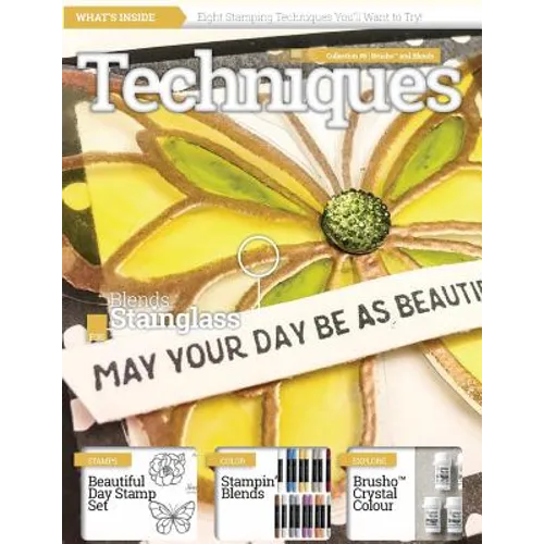 Stamping Techniques Magazine by CraftyPerson: Collection 6 - Stampin' Blends and Brusho Crystal Colour