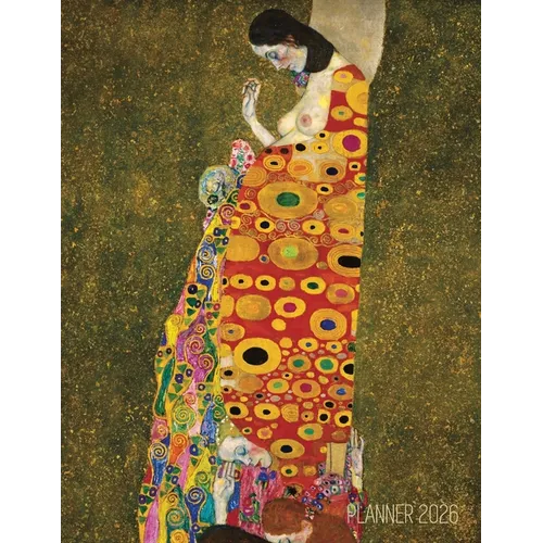Gustav Klimt Weekly Planner 2026: Hope II Artistic Art Nouveau Daily Scheduler With January-December Year Calendar (12 Months)