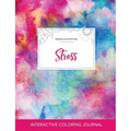 Adult Coloring Journal: Stress (Mandala Illustrations, Rainbow Canvas)