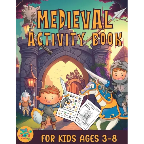 Medieval activity book for kids ages 3-8: medieval knights themed gift for kids ages 3 and up