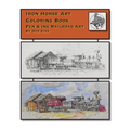 Iron Horse Art Coloring Book: Pen & ink Railroad Art By Don Kirk