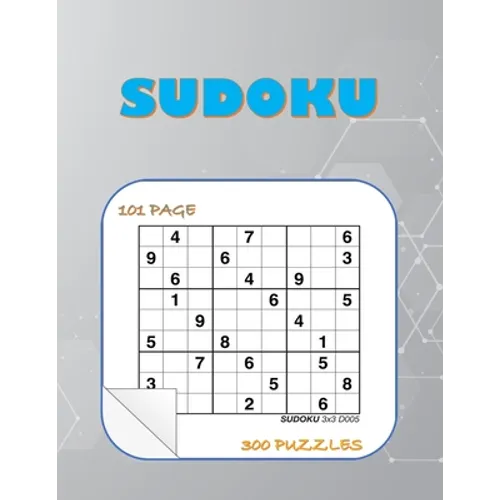 Sudoku: Book Sudoku puzzle for adults, 300 Puzzle (size 8.5*11 102 Page)