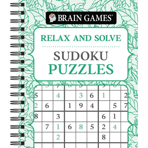 Brain Games - Relax and Solve: Sudoku (Pattern Cover)