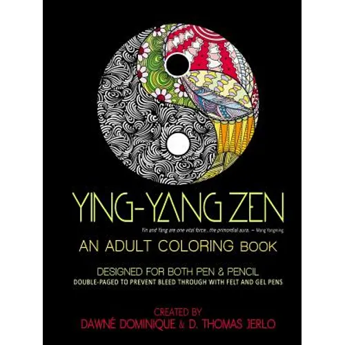 Yin-Yang Zen, Adult Coloring Book
