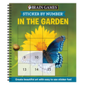 Brain Games - Sticker by Number: In the Garden (Easy - Square Stickers): Create Beautiful Art with Easy to Use Sticker Fun!