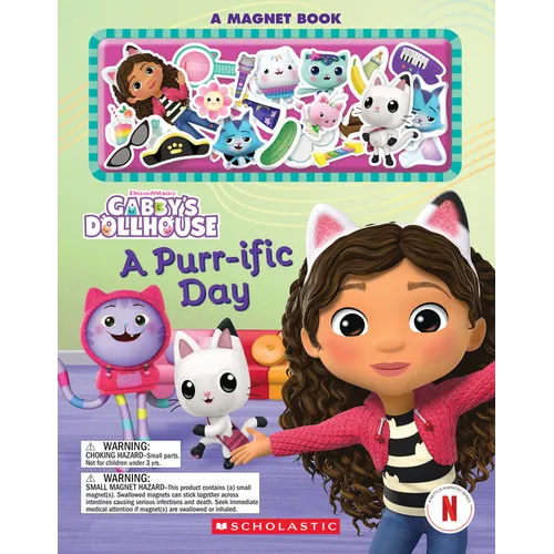 A Purr-Ific Day (Gabby's Dollhouse Magnet Book)