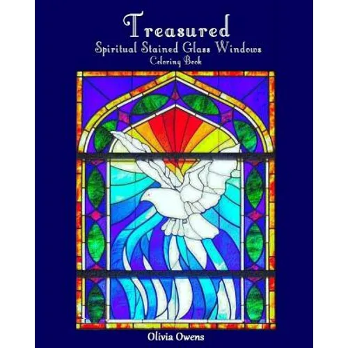 Treasured: Spiritual Stained Glass Windows Coloring Book