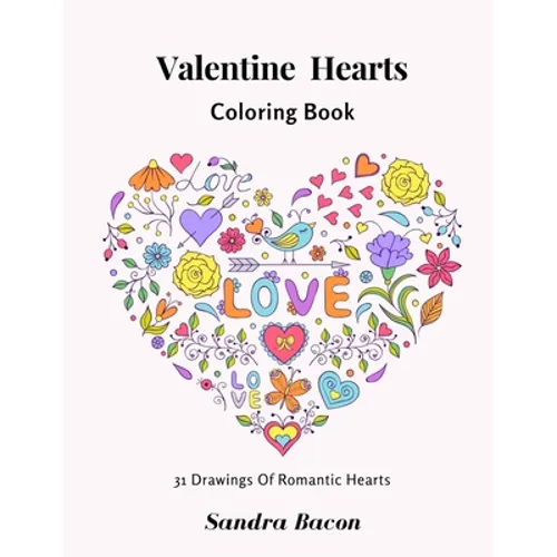 Valentine Hearts Coloring Book