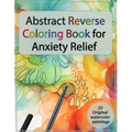Abstract Reverse Coloring Book for Anxiety Relief: : Drawing on Watercolor Paintings