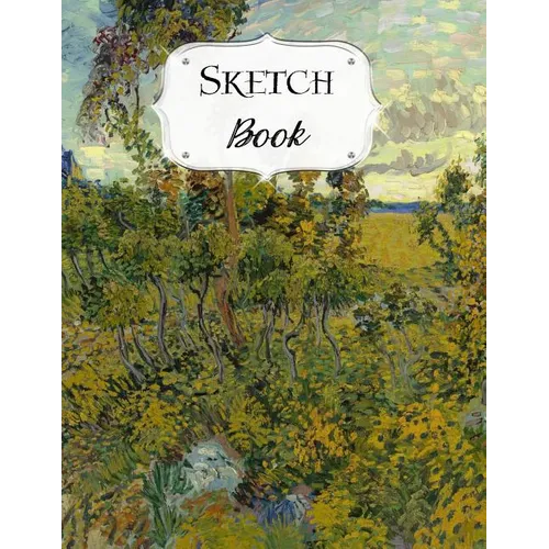 Sketch Book: Van Gogh Sketchbook Scetchpad for Drawing or Doodling Notebook Pad for Creative Artists Sunset at Montmajour